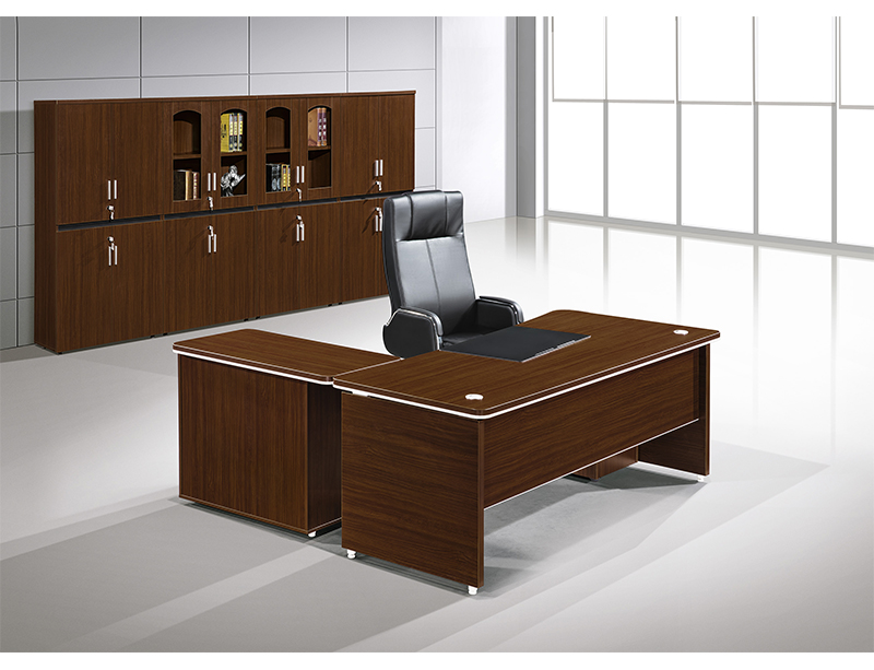 Small L shape Office Desk with side return