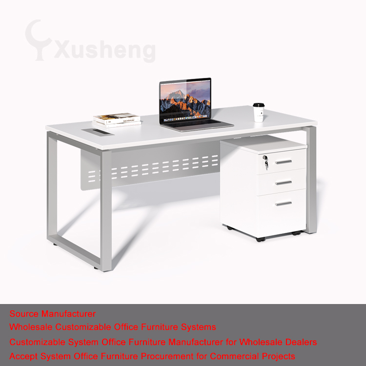 white computer table